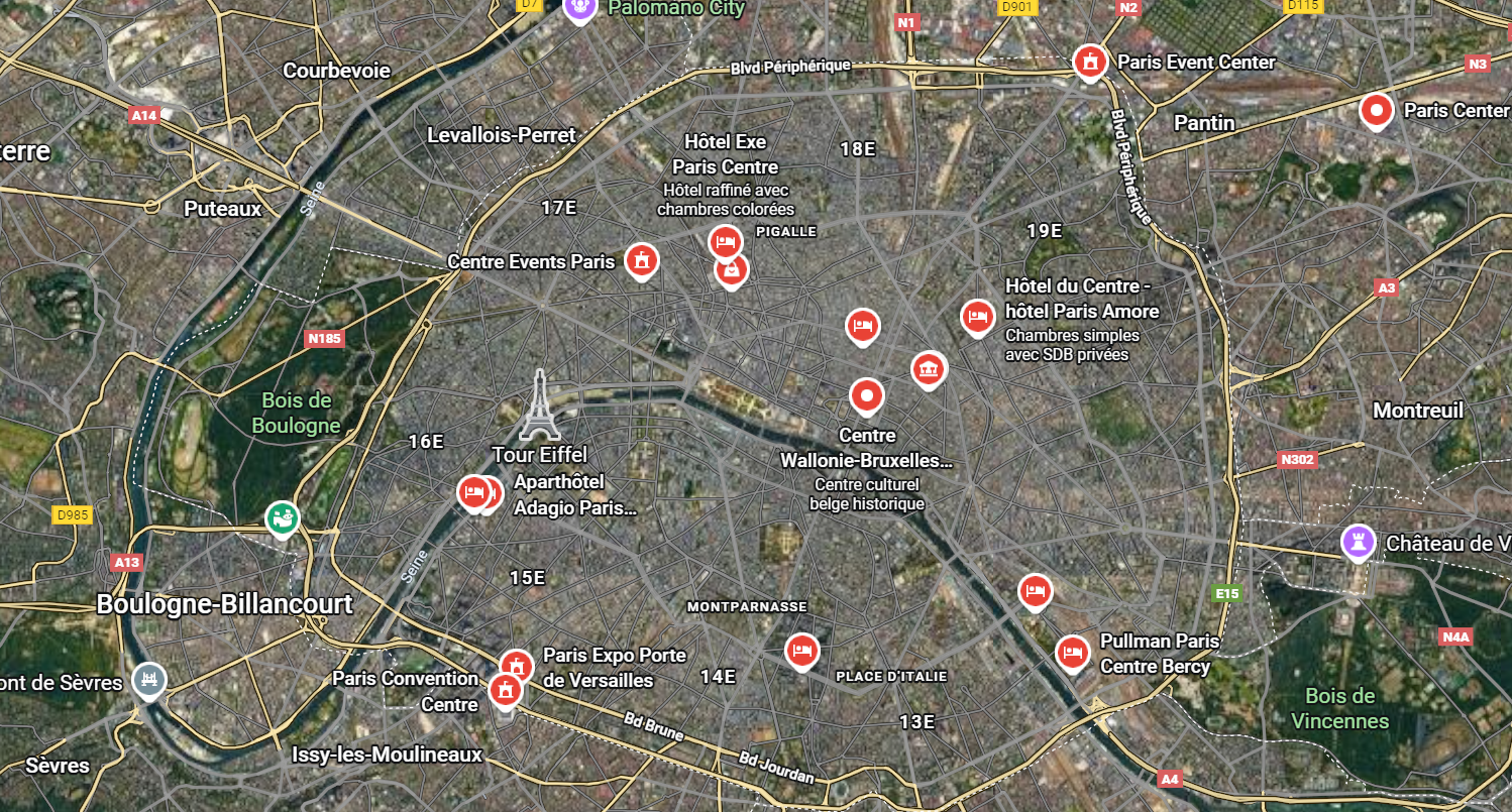 Google Maps - Concurrents